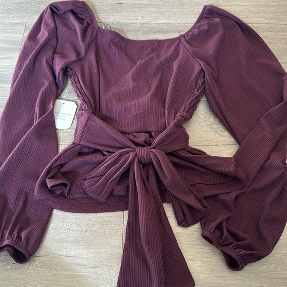 NWT Dark Plum Top - Picture 5 of 5